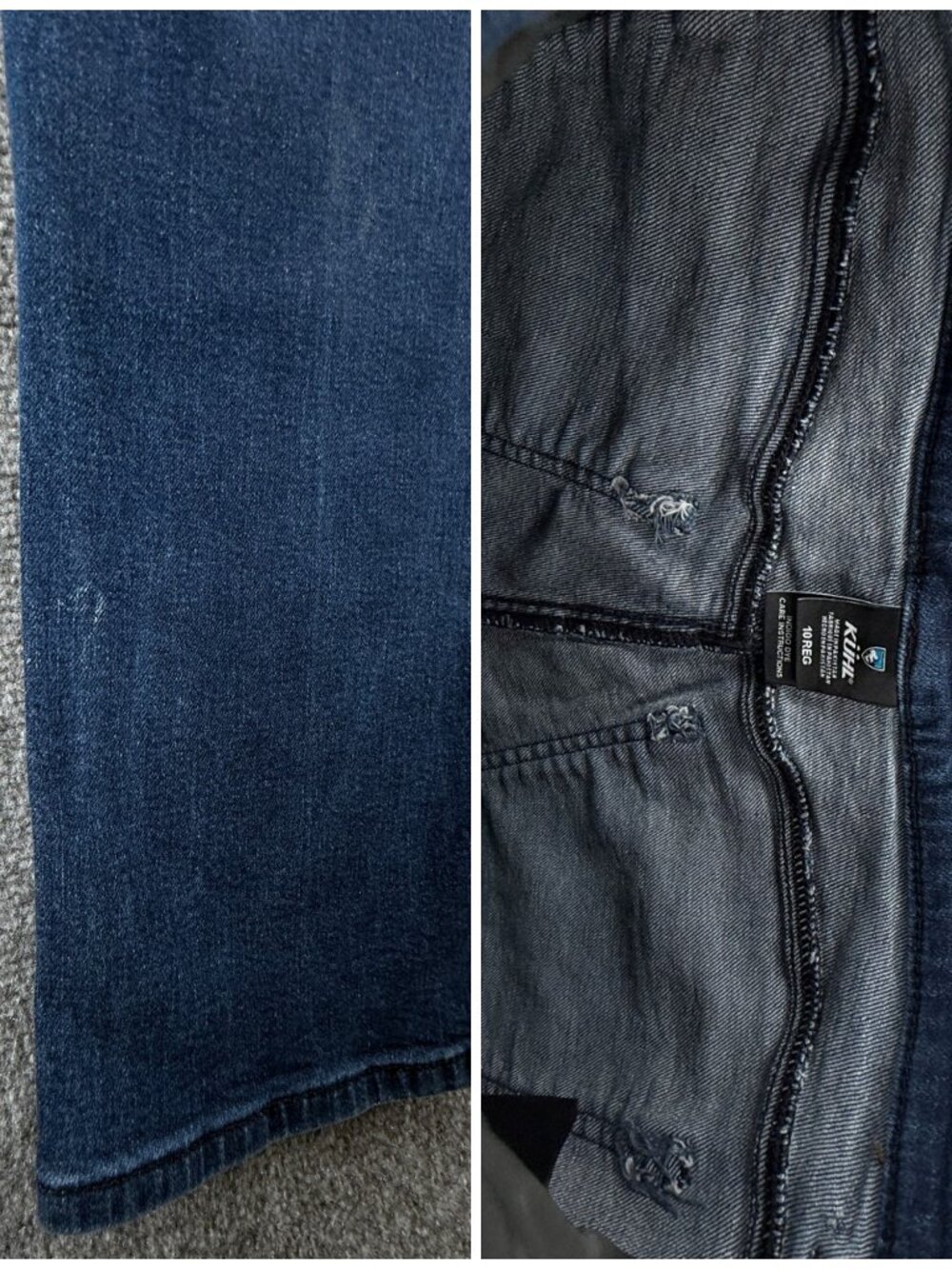 Kuhl Women Jeans Blue Stretch Denim Size 10 Reg Indigo Dye 6447 ACTL 31X27.5 - Picture 15 of 16